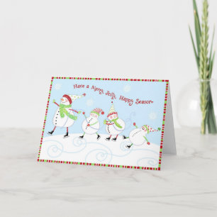Cartes Pour Fêtes Annuelles Joyeux, Jolly, Bonne Saison