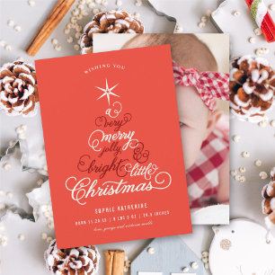 Cartes Pour Fêtes Annuelles Joyeux Jolly Et Bright Little Christmas Tree Photo