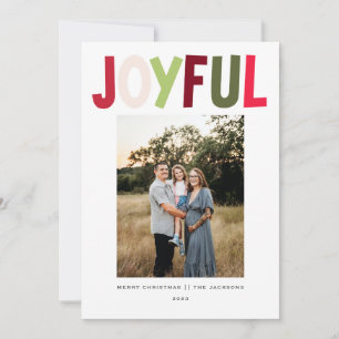 Cartes Pour Fêtes Annuelles Joyeux Joueur vibrant Design de Noël