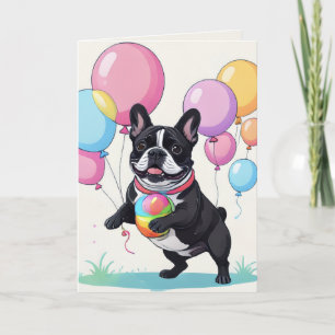 Cartes Pour Fêtes Annuelles Joyeux jour de Bulldog français Französische Bulld
