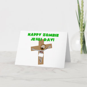 Cartes Pour Fêtes Annuelles Joyeux Jour de Jésus Zombie