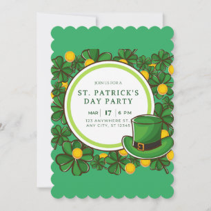 Cartes Pour Fêtes Annuelles Joyeux Jour de la Saint Patrick Party Leprechaun &