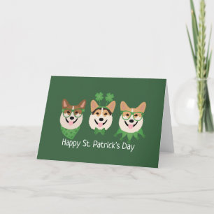 Cartes Pour Fêtes Annuelles Joyeux Jour de la Saint Patrick Pembroke Welsh Cor
