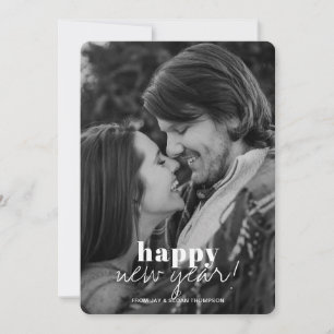 Cartes Pour Fêtes Annuelles Joyeux Jour de l'An moderne vacances photo