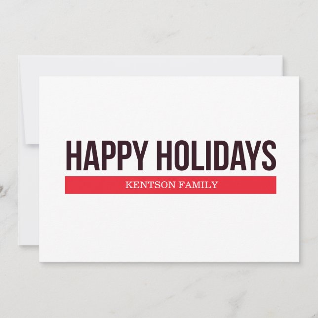 CARTES POUR FÊTES ANNUELLES JOYEUX JOURS FÉRIÉS (Devant)
