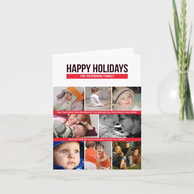 CARTES POUR FÊTES ANNUELLES JOYEUX JOURS FÉRIÉS (Devant)