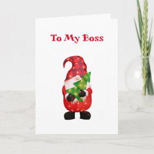 CARTES POUR FÊTES ANNUELLES JOYEUX JOURS FÉRIÉS À MON **BOSS**