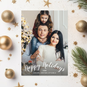 Cartes Pour Fêtes Annuelles Joyeux Joyeux Jours 2 photo Texte personnalisé sur
