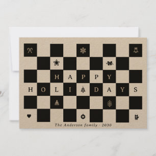 Cartes Pour Fêtes Annuelles Joyeux Joyeux Jours Rustique tableau de Noël