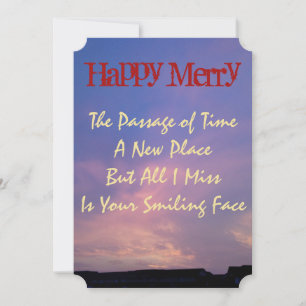 Cartes Pour Fêtes Annuelles Joyeux Joyeux Missing You Card par RoseWrites