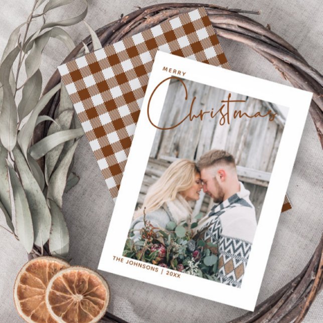 Cartes Pour Fêtes Annuelles Joyeux Joyeux Noël à la mode Photo (Créateur téléchargé)