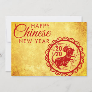 Cartes Pour Fêtes Annuelles Joyeux Joyeux Nouvel An chinois du Rat 2020