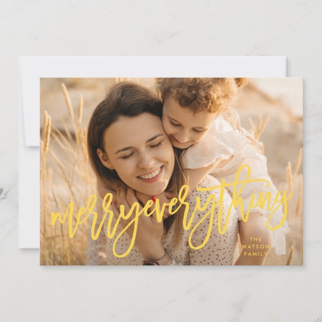 Cartes Pour Fêtes Annuelles Joyeux Joyeux rétro Joyeux tout Photo Noël (Devant)