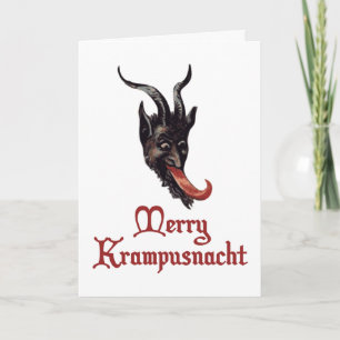 Cartes Pour Fêtes Annuelles Joyeux Krampusnacht