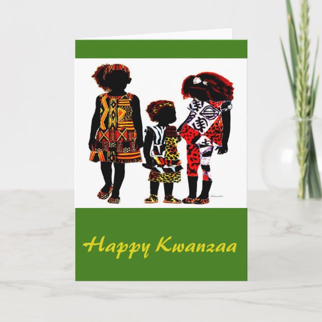 Cartes Pour Fêtes Annuelles Joyeux Kwanzaa (Devant)