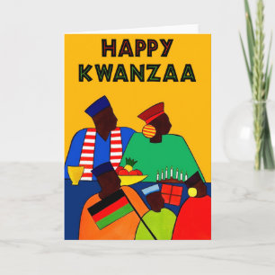Cartes Pour Fêtes Annuelles Joyeux Kwanzaa