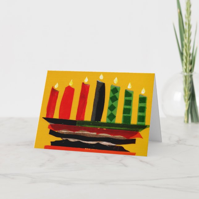 Cartes Pour Fêtes Annuelles Joyeux Kwanzaa (Devant)