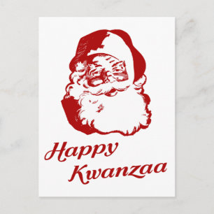 Cartes Pour Fêtes Annuelles Joyeux Kwanzaa Noël Père Noël