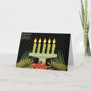 Cartes Pour Fêtes Annuelles joyeux kwanzaa noir
