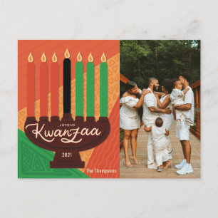 Cartes Pour Fêtes Annuelles Joyeux Kwanzaa Photo Holiday Design