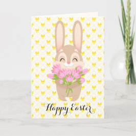 Cartes Pour Fêtes Annuelles Joyeux lapin mignon de Pâques