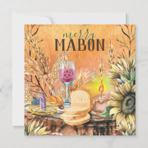 Cartes Pour Fêtes Annuelles Joyeux Mabon Automne Equinox Celtique Wicca Altar