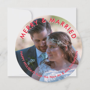 Cartes Pour Fêtes Annuelles Joyeux Marié Circulaire photo Fête de Noël