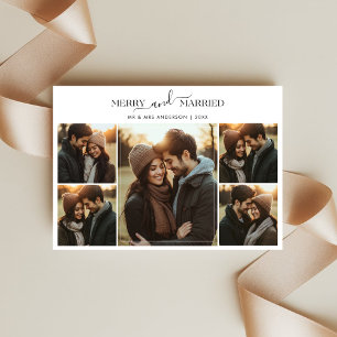 Cartes Pour Fêtes Annuelles Joyeux mariés et mariés Noël 5 photo