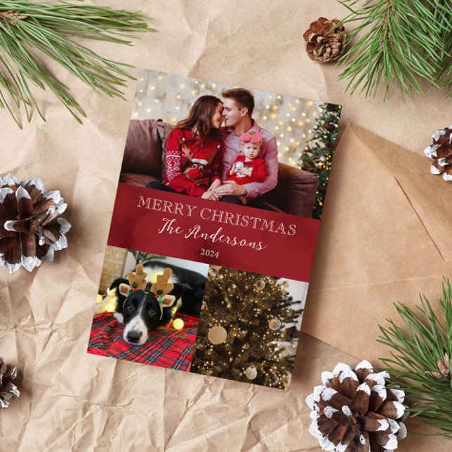 Cartes Pour Fêtes Annuelles Joyeux Maron de Noël Neige d'hiver (Créateur téléchargé)