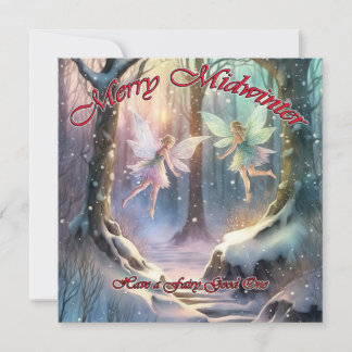 Cartes Pour Fêtes Annuelles Joyeux milieu de l'hiver, passez de bonnes fêtes