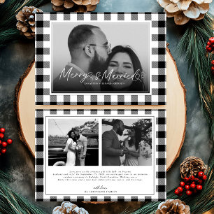 Cartes Pour Fêtes Annuelles Joyeux moderne et marié nouveau prêt Noël