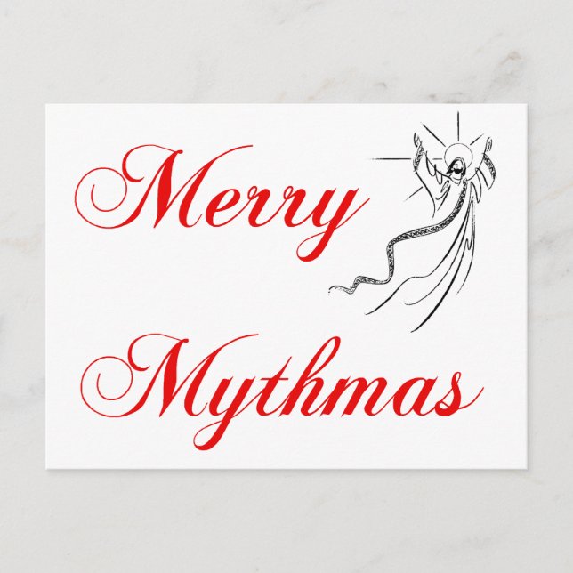 Cartes Pour Fêtes Annuelles Joyeux Mythmas (Devant)