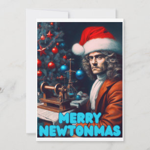 Cartes Pour Fêtes Annuelles Joyeux Newtonmas Sir Isaac Newton