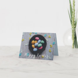 Cartes Pour Fêtes Annuelles Joyeux nid d'Oeufs Speckled de Pâques