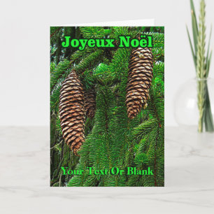 Cartes Pour Fêtes Annuelles Joyeux Noё l - Cônes et aiguilles