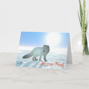Cartes Pour Fêtes Annuelles Joyeux Noё l - Renard arctique