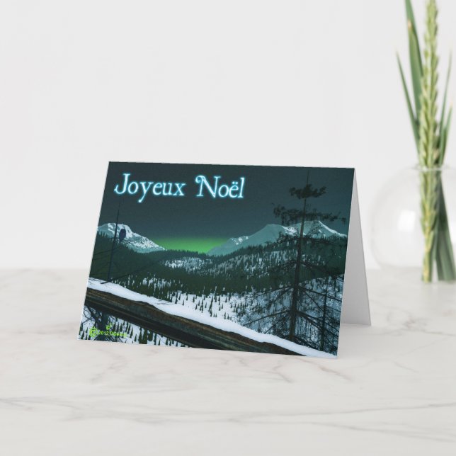 Cartes Pour Fêtes Annuelles Joyeux Noё l - Soirée silencieuse (Devant)
