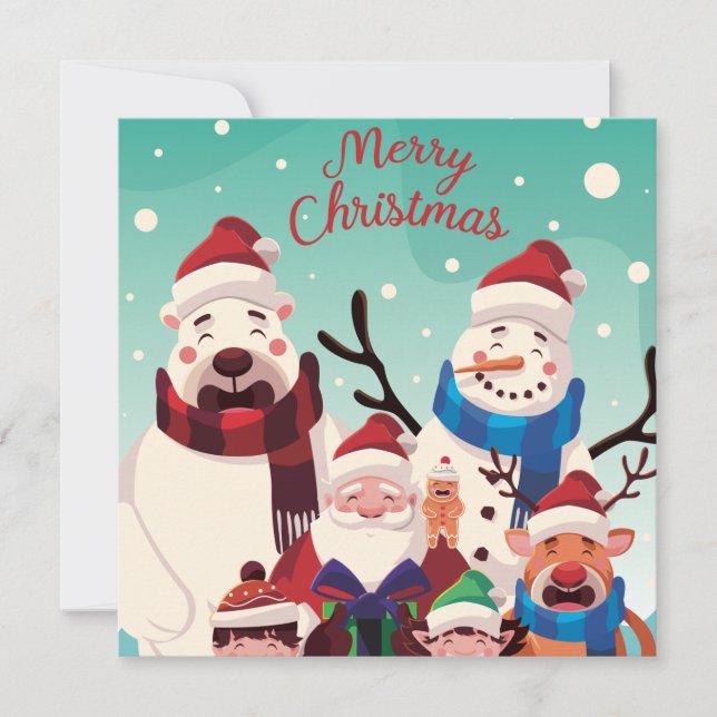 Cartes Pour Fêtes Annuelles Joyeux Noël (Devant)