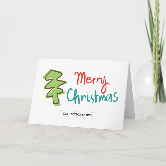 Cartes Pour Fêtes Annuelles Joyeux Noël (Devant)
