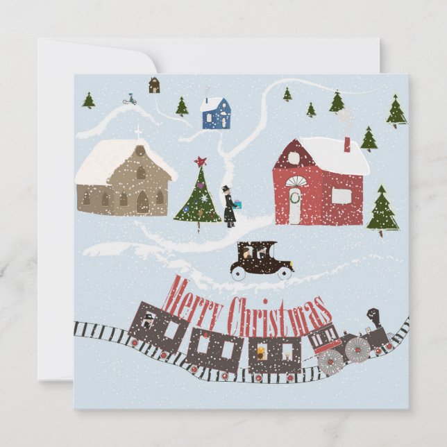 Cartes Pour Fêtes Annuelles Joyeux Noël (Devant)
