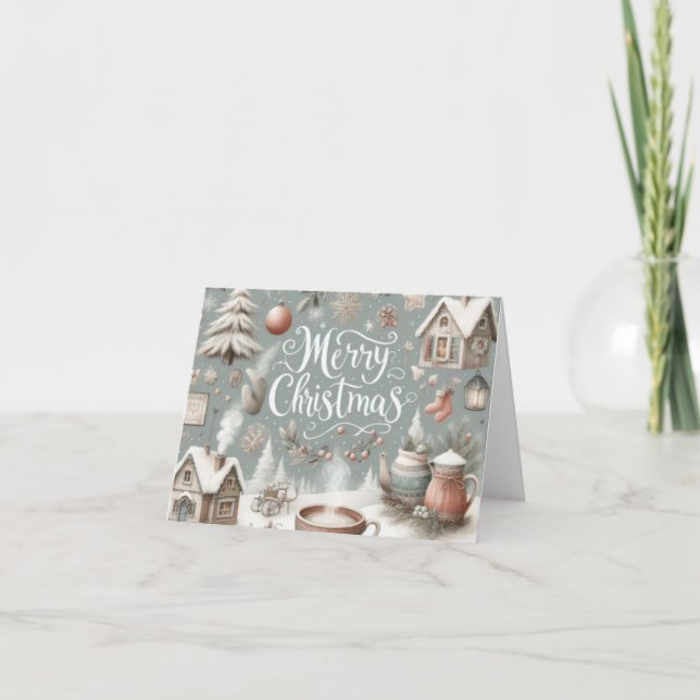 Cartes Pour Fêtes Annuelles Joyeux Noël (Devant)