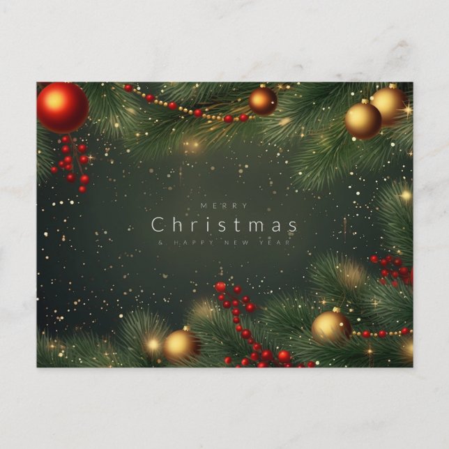 Cartes Pour Fêtes Annuelles "Joyeux Noël" (Devant)