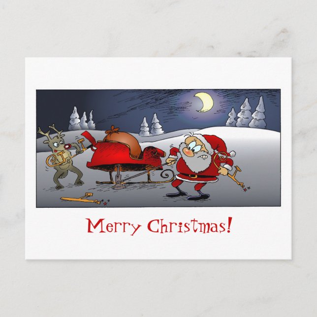 Cartes Pour Fêtes Annuelles Joyeux Noël ! (Devant)