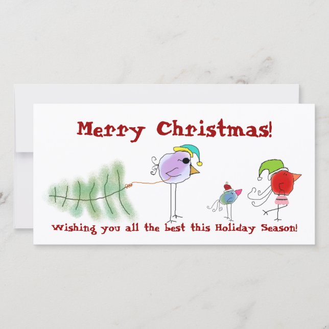 Cartes Pour Fêtes Annuelles Joyeux Noël (Devant)