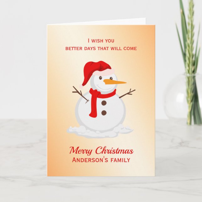 Cartes Pour Fêtes Annuelles Joyeux Noël (Devant)