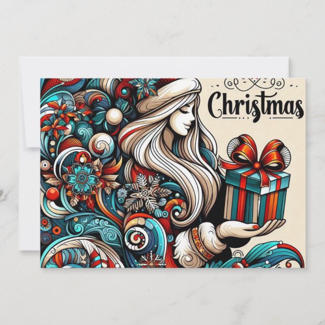 Cartes Pour Fêtes Annuelles Joyeux Noël (Devant)