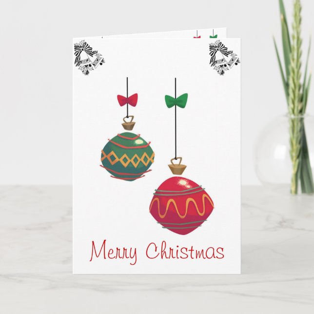 Cartes Pour Fêtes Annuelles Joyeux Noël (Devant)