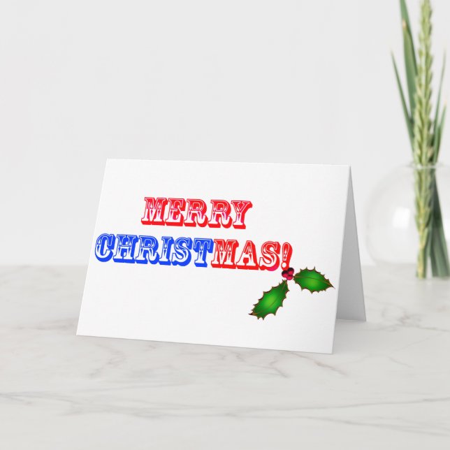 Cartes Pour Fêtes Annuelles Joyeux Noël #1 (Devant)