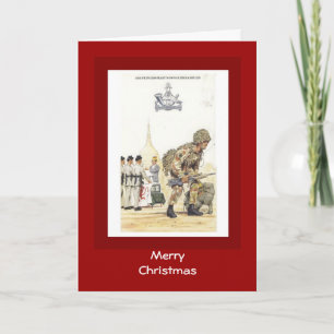 Cartes Pour Fêtes Annuelles Joyeux Noël, 10e Gurkha de la Princesse Mary