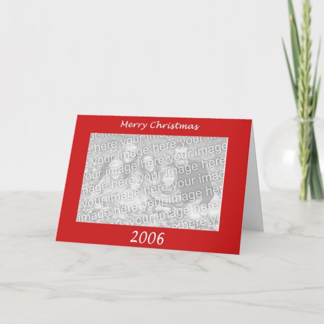 Cartes Pour Fêtes Annuelles Joyeux Noël 2006 - Horizontal (Devant)